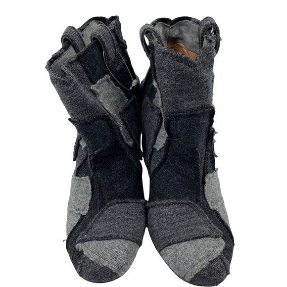 Laurence Dacade Womens Ankle Booties Black Patchwork  Pull On Sz 4.5 French 35 - Picture 3 of 8